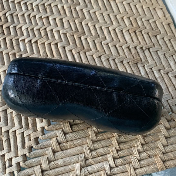 CHANEL hard sided glasses case in black quilted pattern EUC - Picture 5 of 9